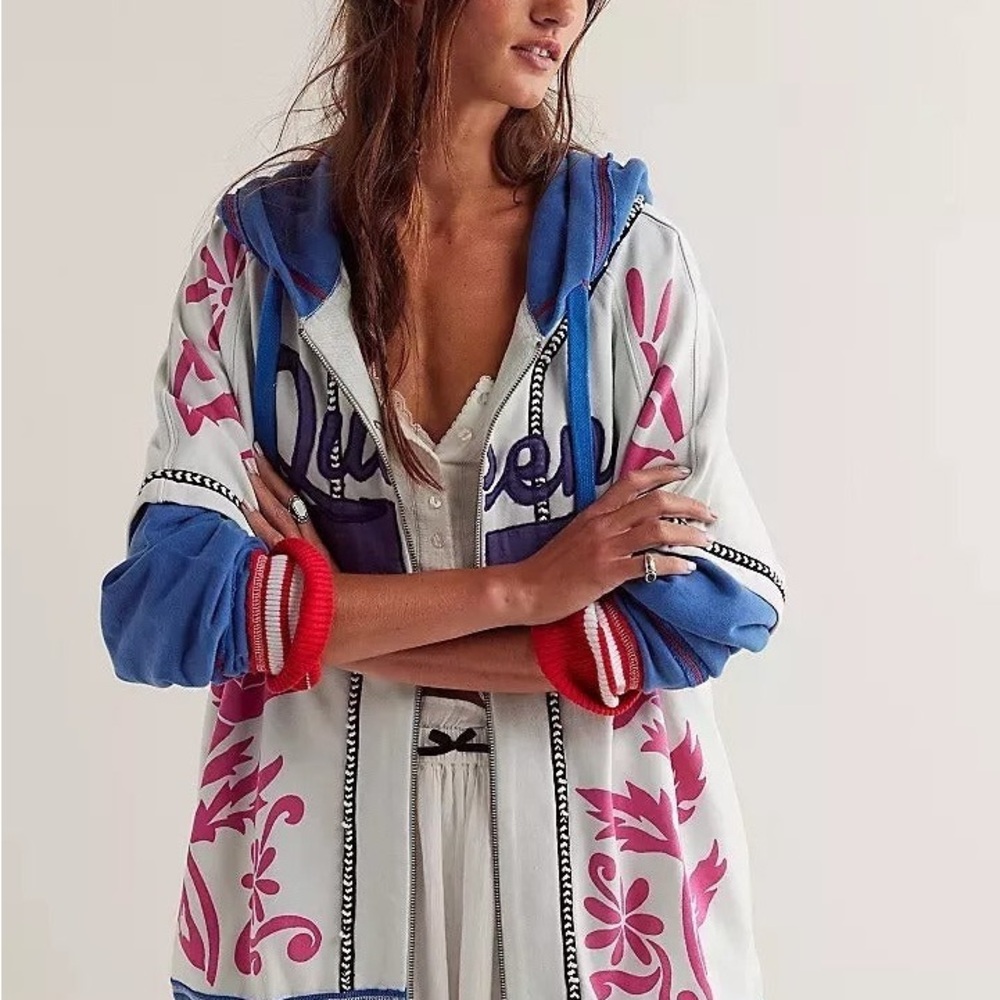 Free People We The Free Royals Hoodie Jacket Small